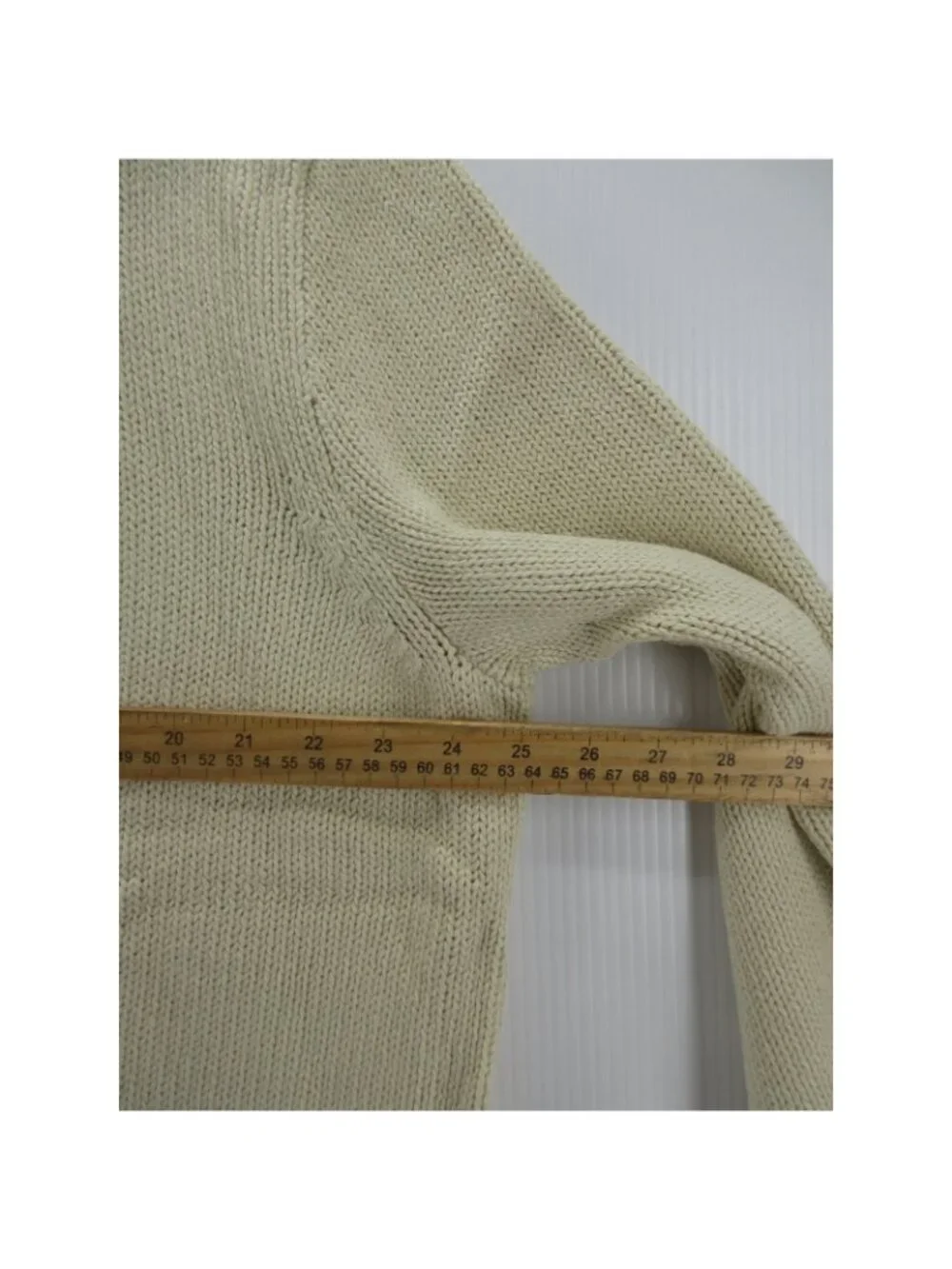 Polo Ralph Lauren Sweater 2XB Big Cream 1/4 Zip Pullover Chunky Knit